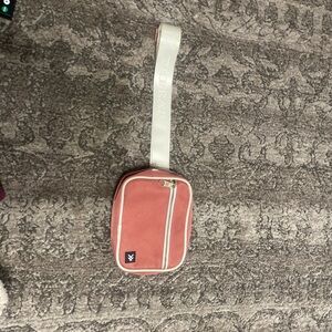 Everyday Coral Crossbody Bag with Cream Strap by Unknown Brand